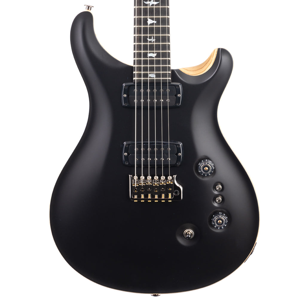 PRS Wood Library Custom 24-08 Torrified Flame Maple - Satin Black (617)