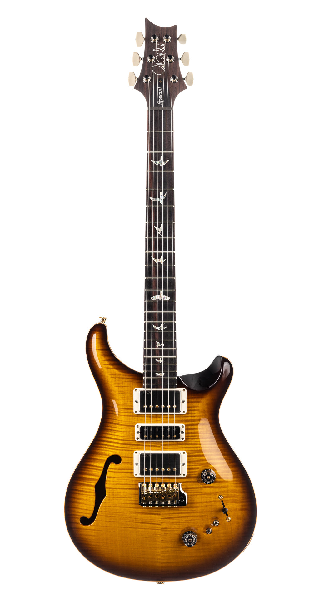 PRS Special Semi-Hollow - McCarty Tobacco Burst 10-Top (648)