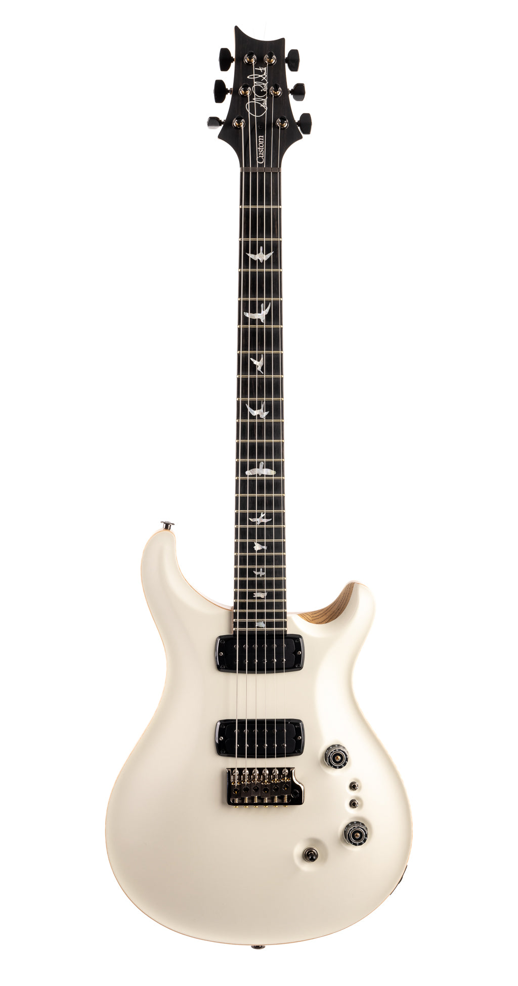 PRS Wood Library Custom 24-08 Torrified Flame Maple - Satin Antique White (044)