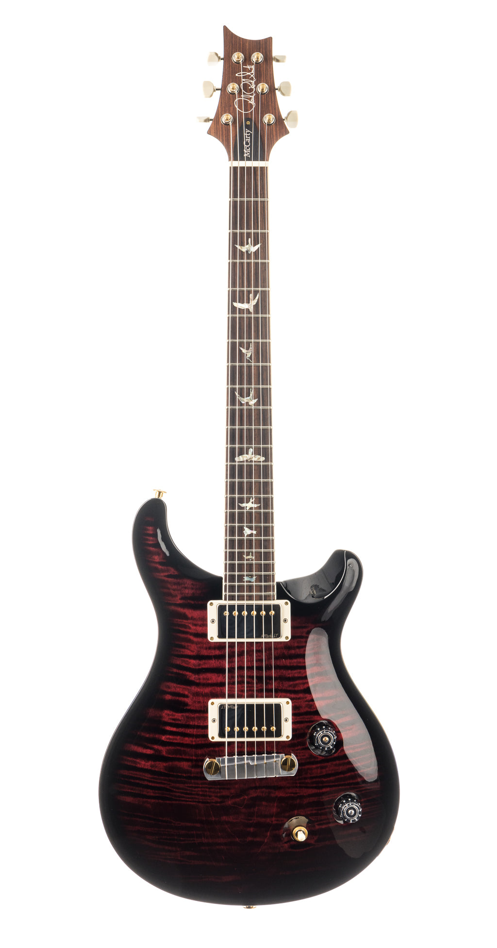 PRS McCarty 1-Piece 10 Top - Fire Red  Wrap Smokeburst (680)