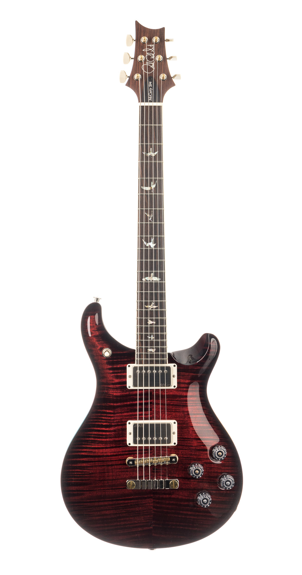 PRS McCarty 594 Flame Top Custom Color - Fire Red Wrap Smokeburst (312)