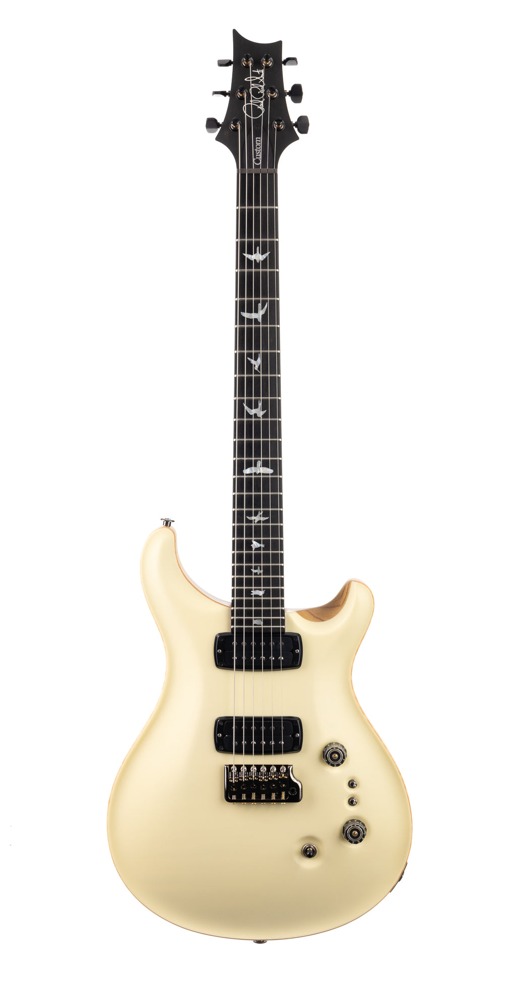 PRS Wood Library Custom 24-08 Torrified Flame Maple - Satin Antique White (641)