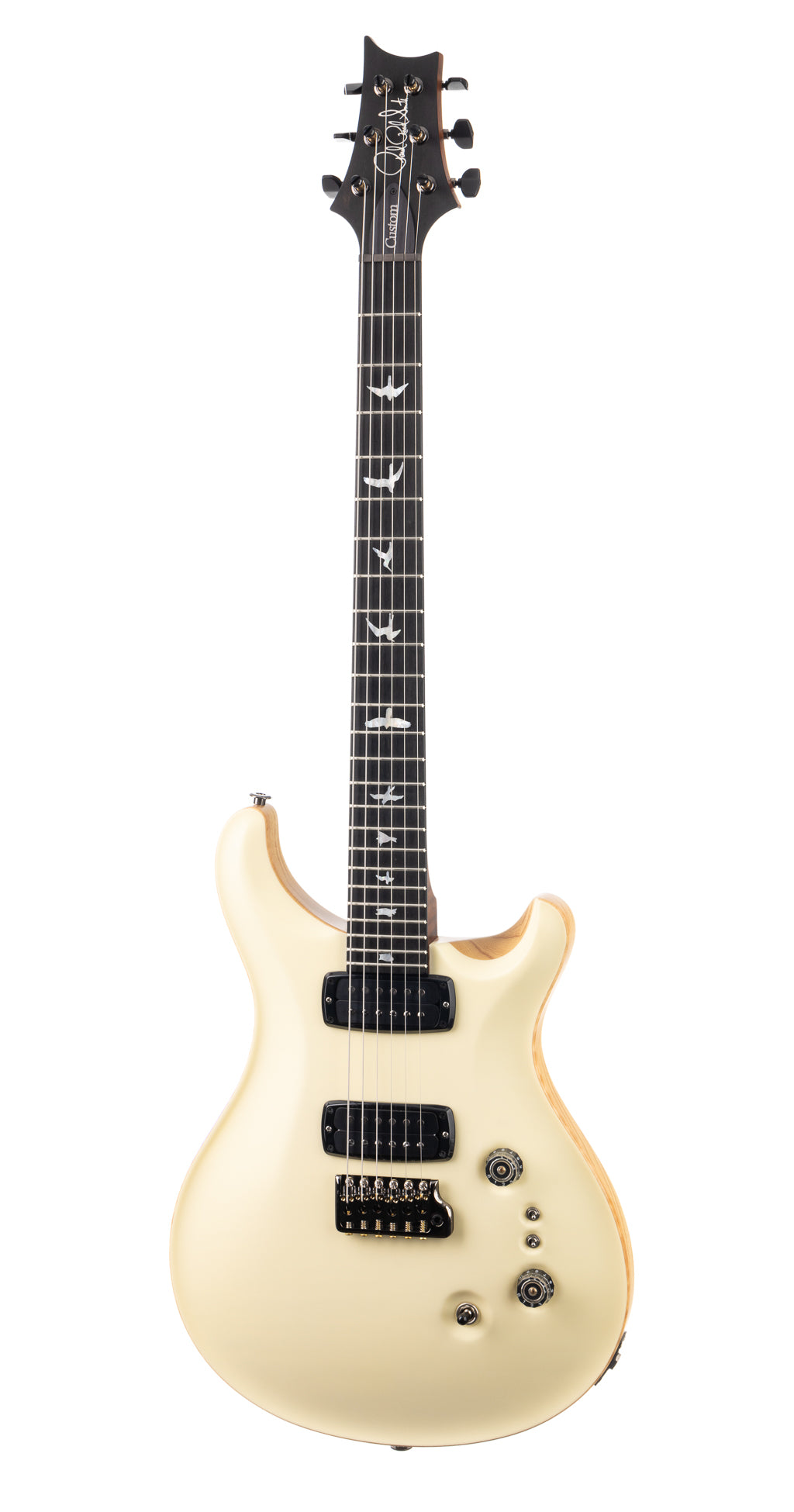 PRS Wood Library Custom 24-08 Torrified Flame Maple - Satin Antique White (641)