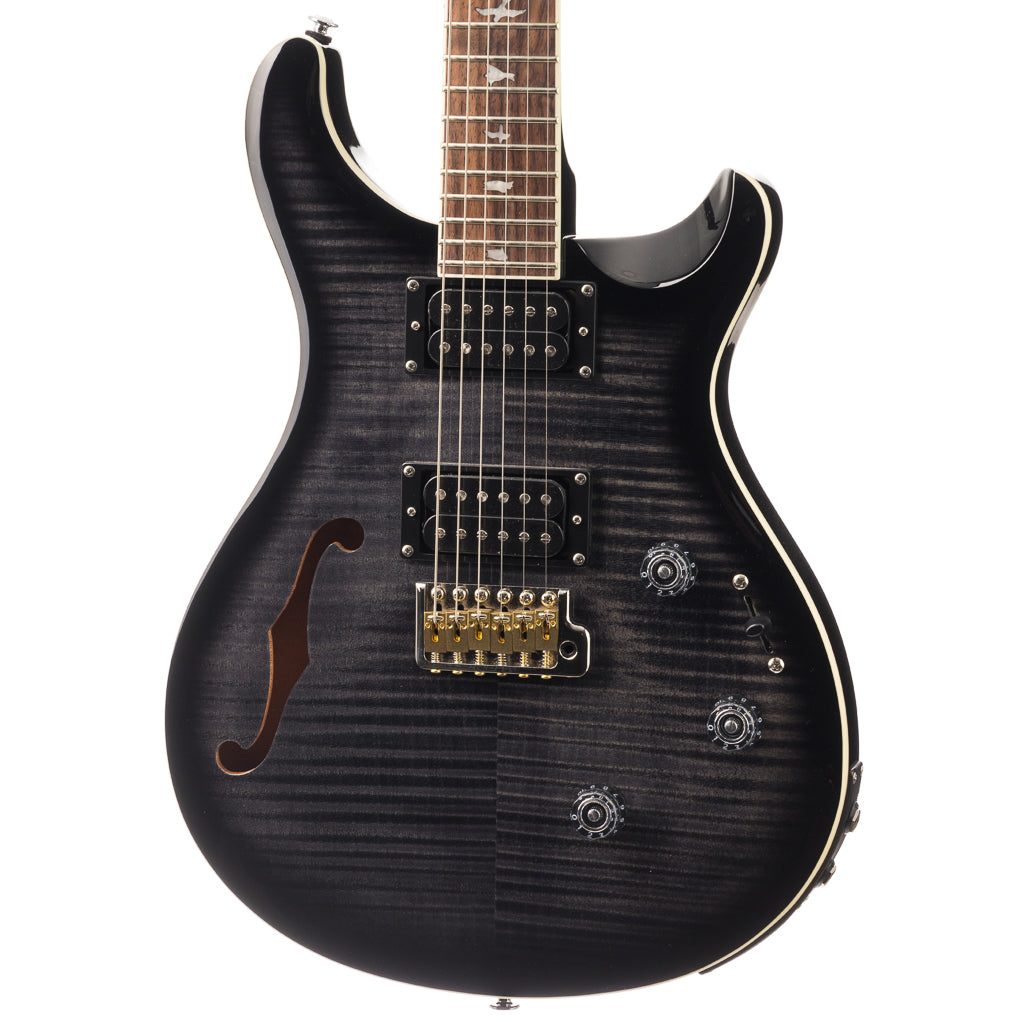 PRS SE Custom 24 Semi-Hollow Piezo - Charcoal Burst (485)