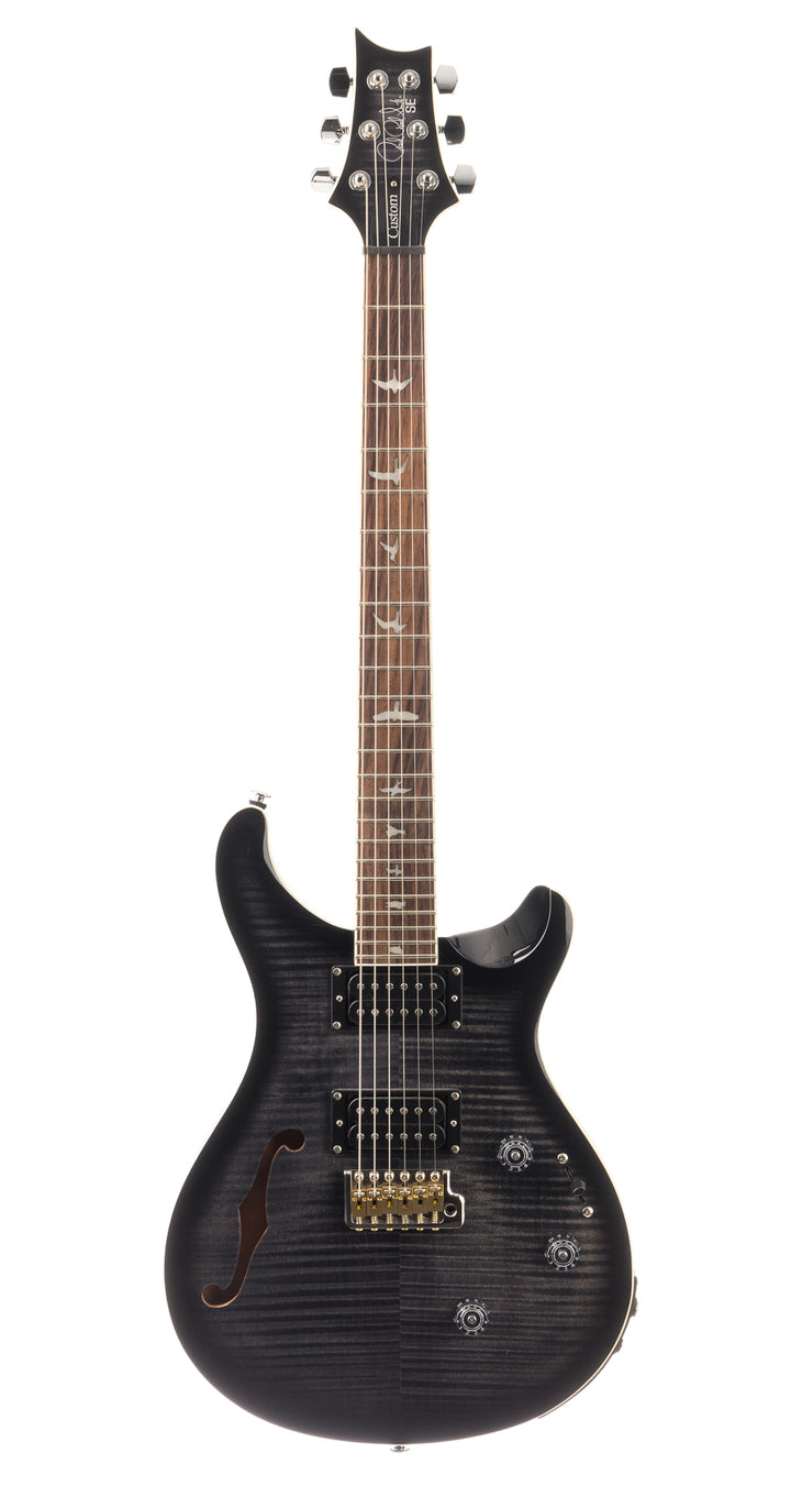 PRS SE Custom 24 Semi-Hollow Piezo - Charcoal Burst (485)