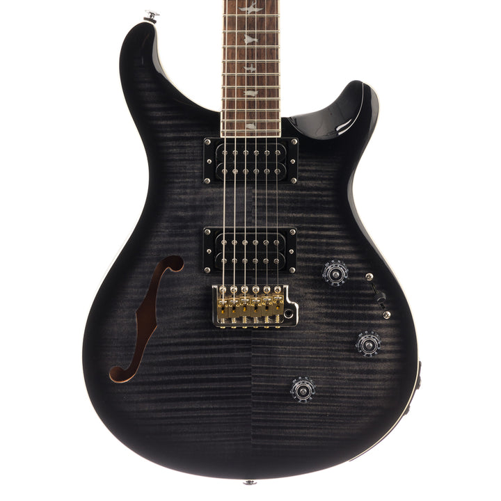 PRS SE Custom 24 Semi-Hollow Piezo - Charcoal Burst (485)