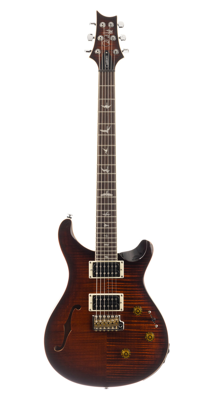 PRS SE Custom 24 Semi-Hollow Piezo - Orange Tiger Smokeburst (453)