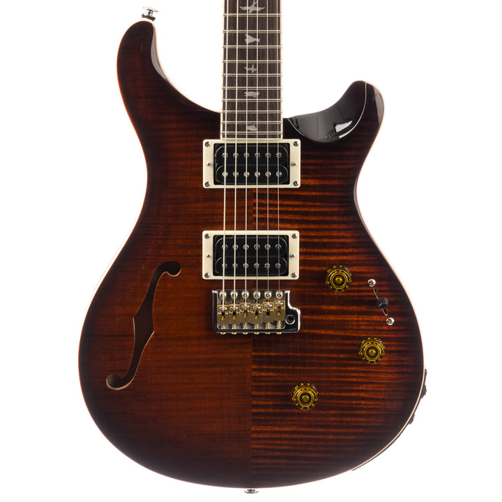 PRS SE Custom 24 Semi-Hollow Piezo - Orange Tiger Smokeburst (453)