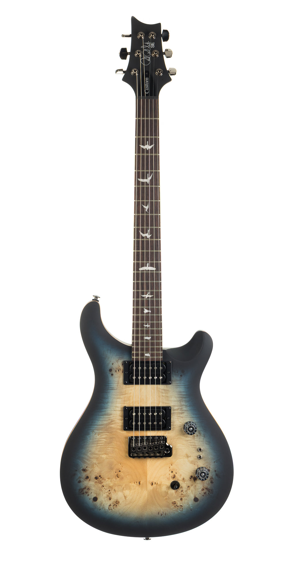 PRS SE Exotic Custom 24-08 Poplar Burl - Lake Blue Midnight Burst (258)