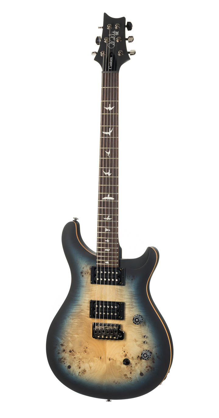 PRS SE Exotic Custom 24-08 Poplar Burl - Lake Blue Midnight Burst (258)