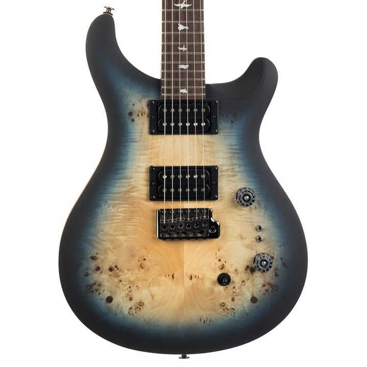 PRS SE Exotic Custom 24-08 Poplar Burl - Lake Blue Midnight Burst (258)