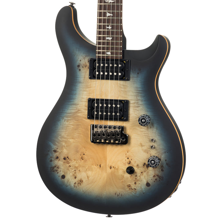 PRS SE Exotic Custom 24-08 Poplar Burl - Lake Blue Midnight Burst (258)