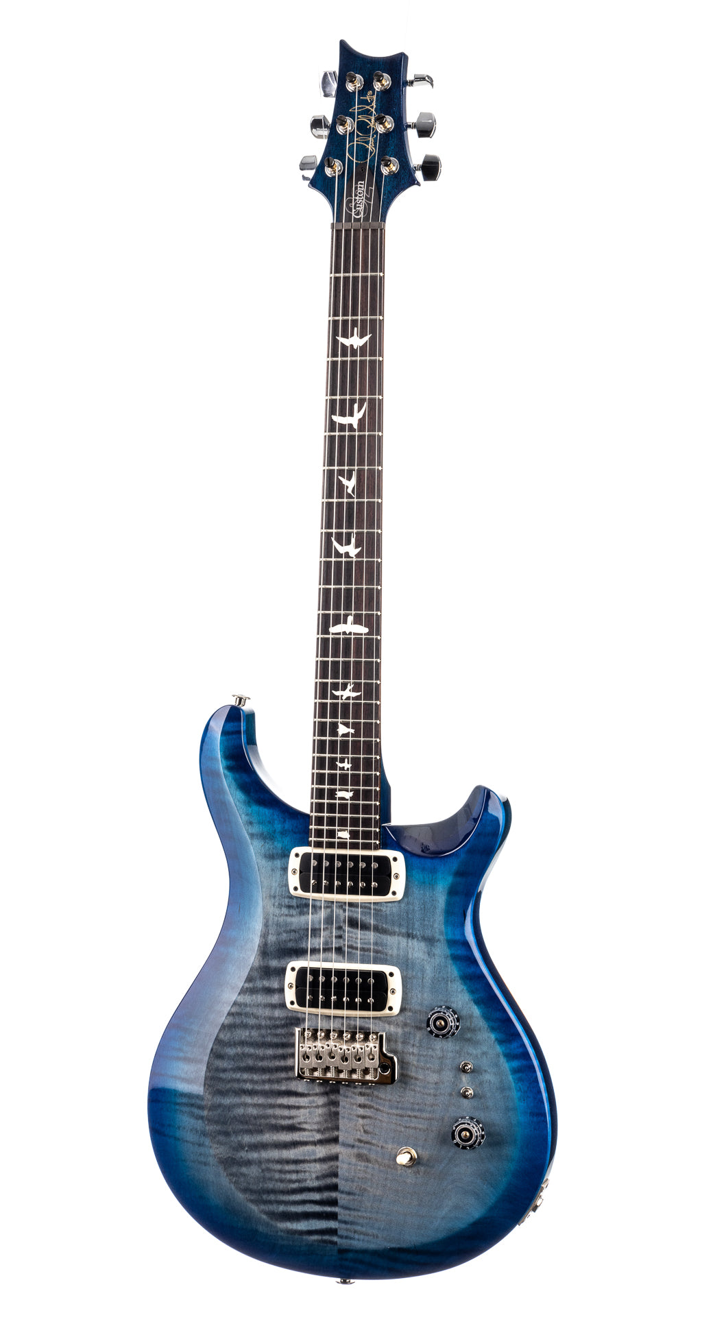 PRS S2 Custom 24-08 - Faded Gray Black Blue Burst (134)