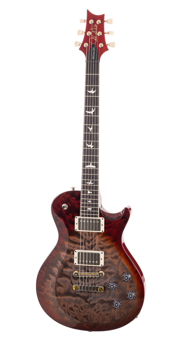 PRS S2 Singlecut McCarty 594 Quilt Maple - Lark Custom - Faded Grey Black Cherry Burst (904)