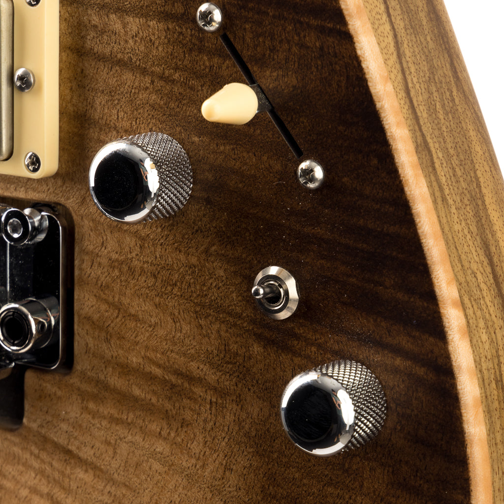 Tom Anderson Drop Top Flame on Limba - Mocha Surf with Binding