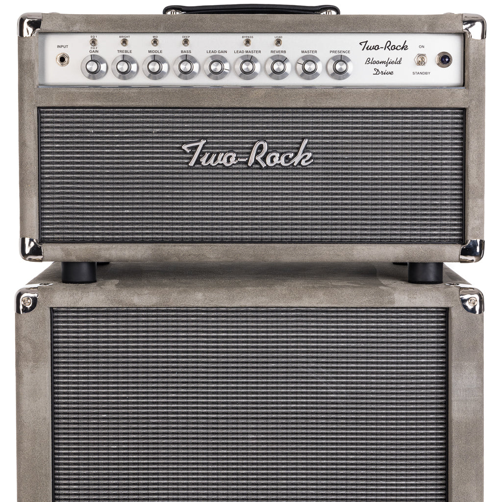 Two-Rock Bloomfield Drive 100/50 Head - Dark Grey Suede/Silver Thread Grille