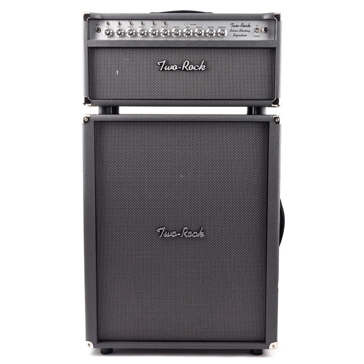 Two-Rock Silver Sterling 100/50 Head and 2x12 SSS Width Cabinet - Gray Bronco/Silver Anodize Chassis