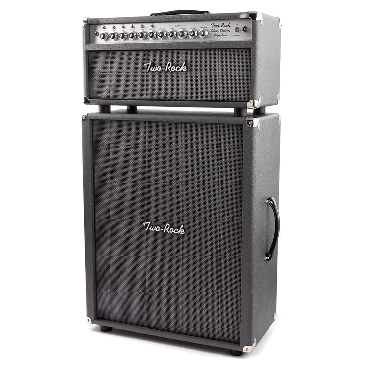 Two-Rock Silver Sterling 100/50 Head and 2x12 SSS Width Cabinet - Gray Bronco/Silver Anodize Chassis