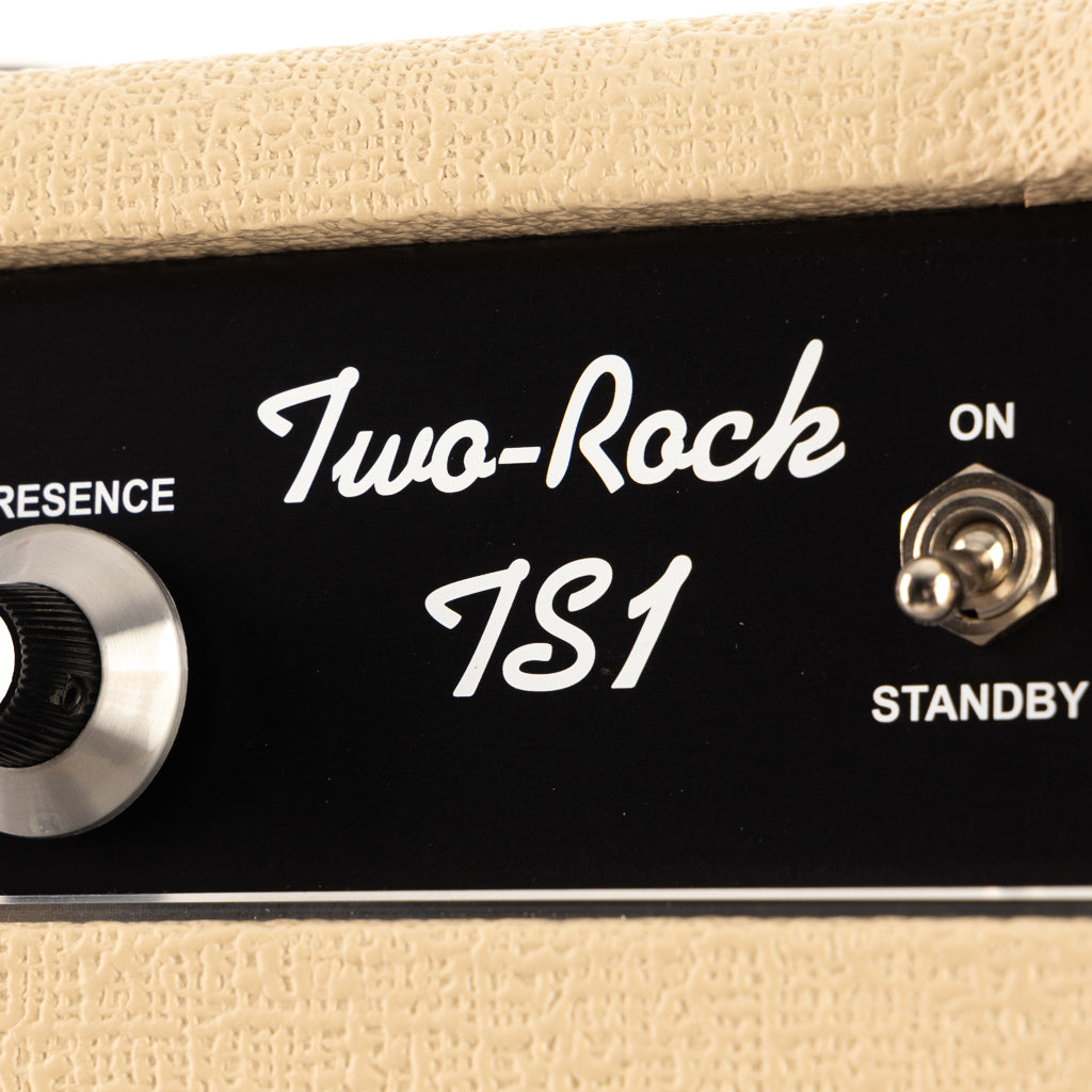 Two-Rock TS1 100/50 Watt Head, Black Chassis and 2x12 Cabinet - Blonde/Oxblood Grille