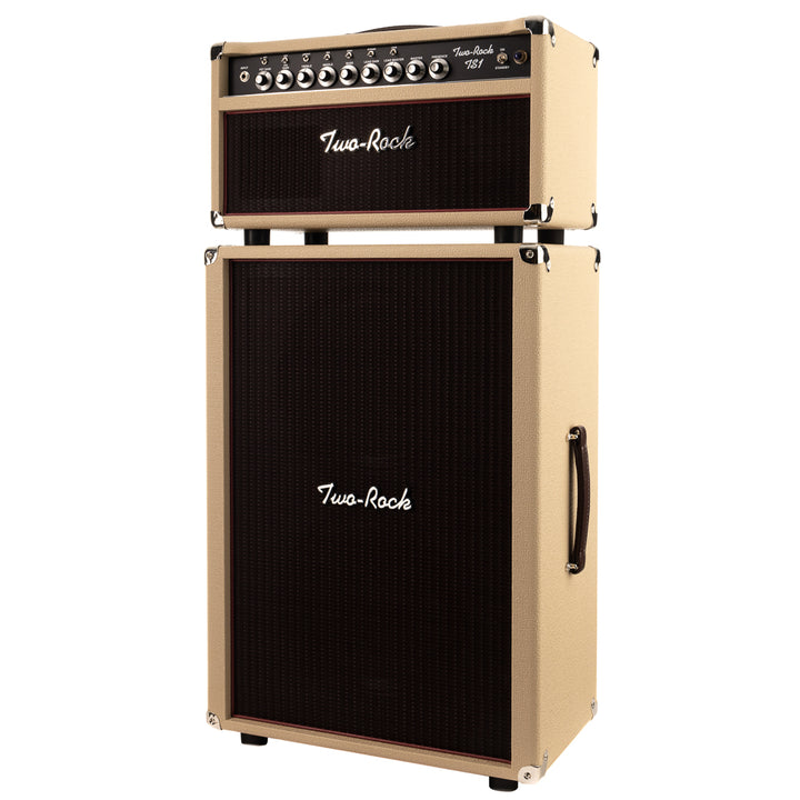 Two-Rock TS1 100/50 Watt Head, Black Chassis and 2x12 Cabinet - Blonde/Oxblood Grille