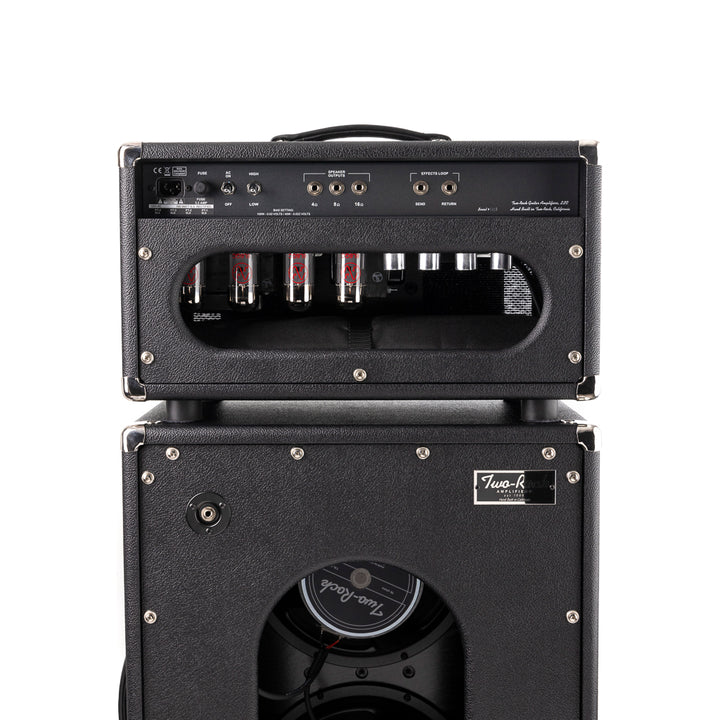 Two-Rock Traditional Clean 100/50 Head and 2x12 Cabinet  - Black with Sparkle Matrix Grille