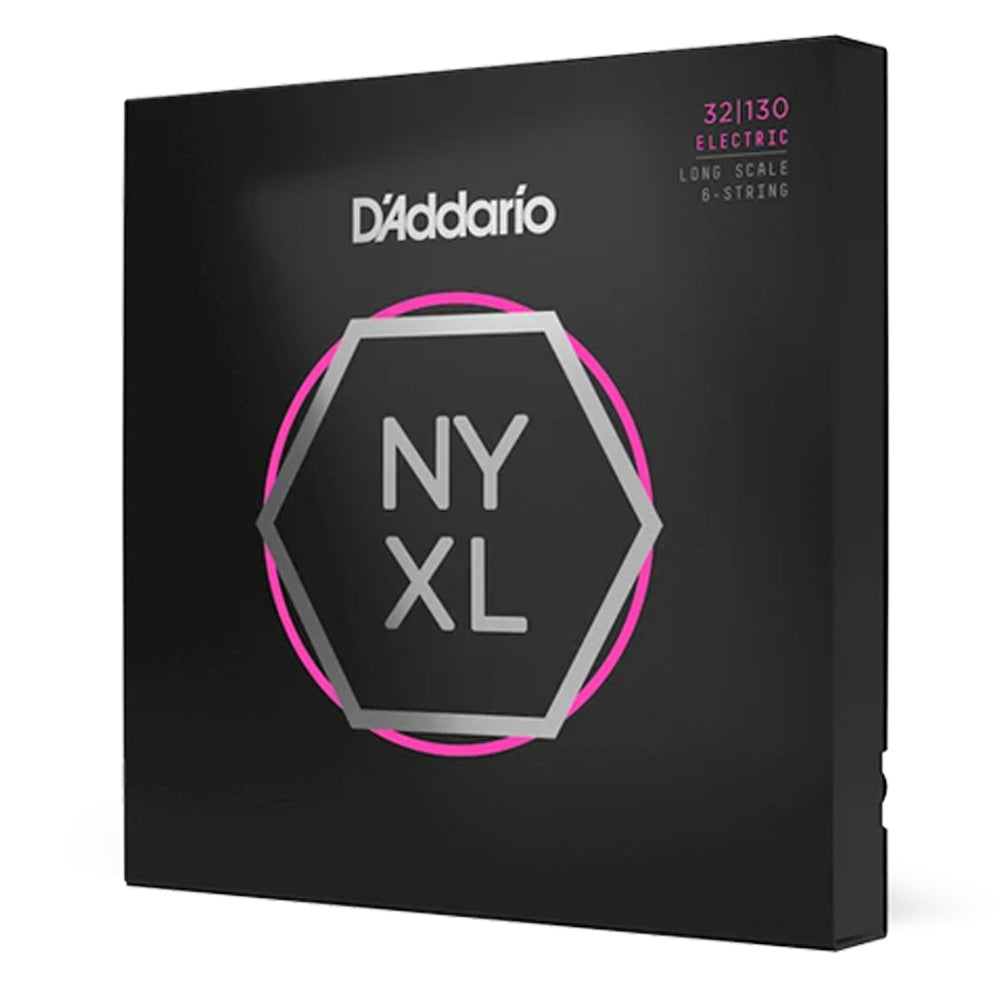 D’Addario NYXL32130 6-String Nickel Wound Regular Light Bass Strings 32-130