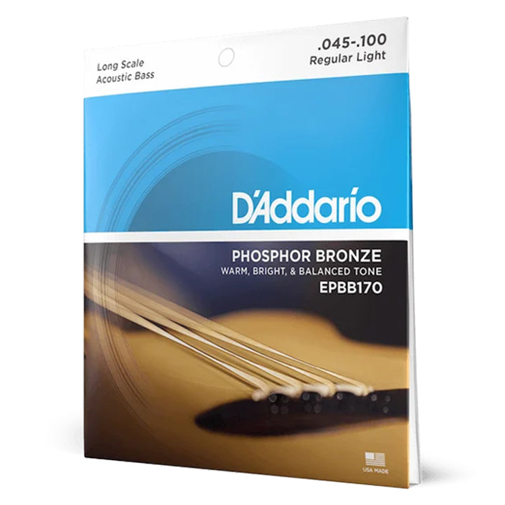 D'Addario EPBB170 Phosphor Bronze Acoustic Bass Strings 45-100