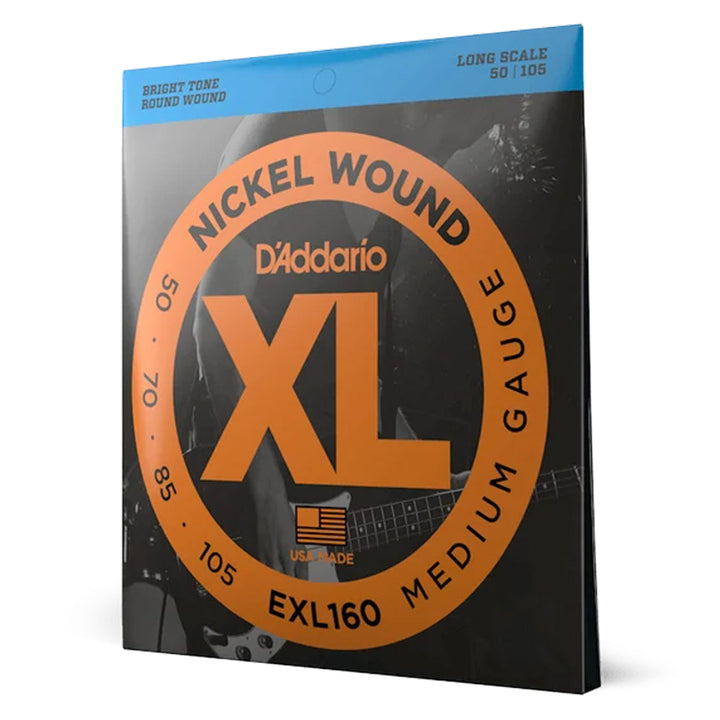 D'Addario EXL160 Nickel Wound Medium Bass Strings 50-105