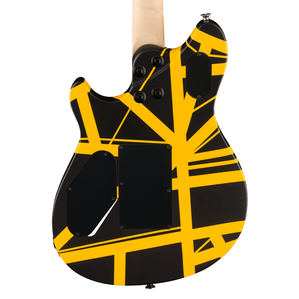 EVH Wolfgang Special Ebony Fingerboard – Black/Yellow Stripes (935)