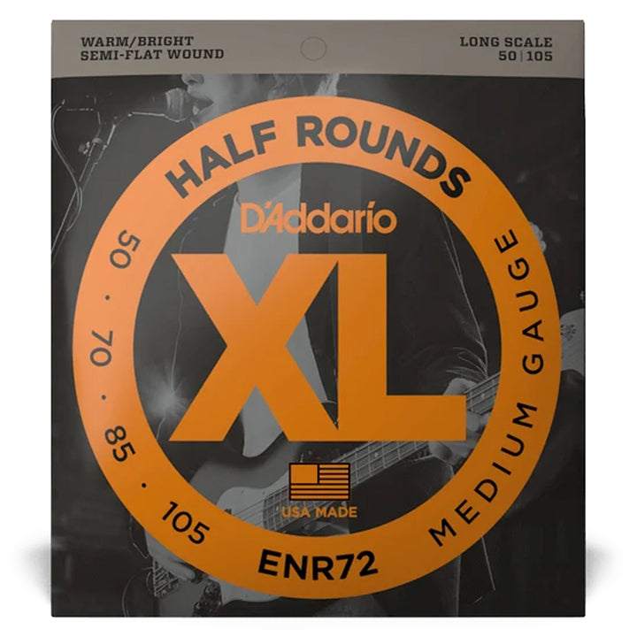 D'Addario ENR72 Half Rounds Medium Bass Strings 50-105