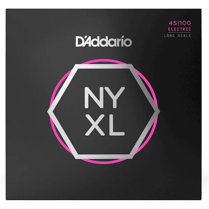 D’Addario NYXL45100 Nickel Wound Regular Light Bass Strings 45-100