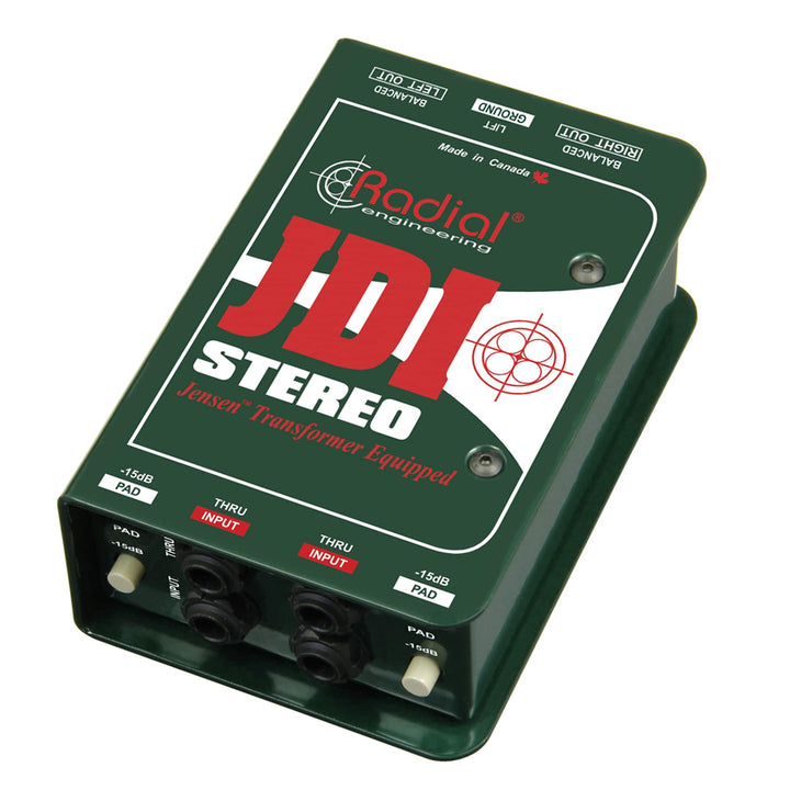 Radial JDI Stereo Jensen-equipped 2-channel Passive Instrument Direct Box