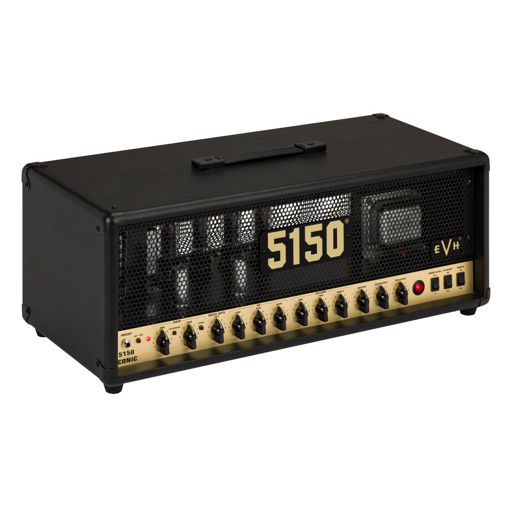 EVH 5150 Iconic Series EL34 80-watt Amplifier Head - Black/Gold