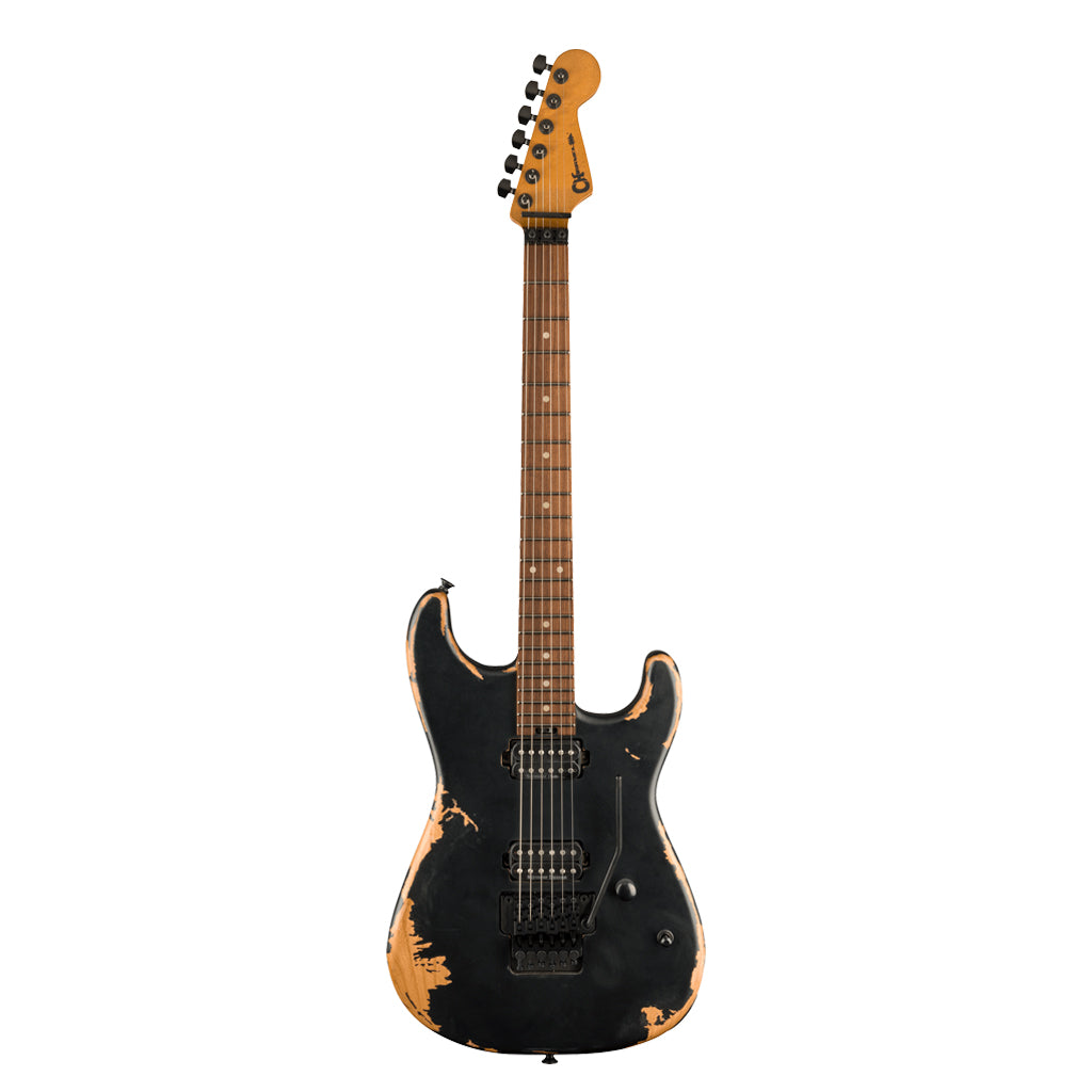 Charvel Pro-Mod Relic San Dimas Style 1 HH FR PF Electric Guitar - Weathered Black (122)