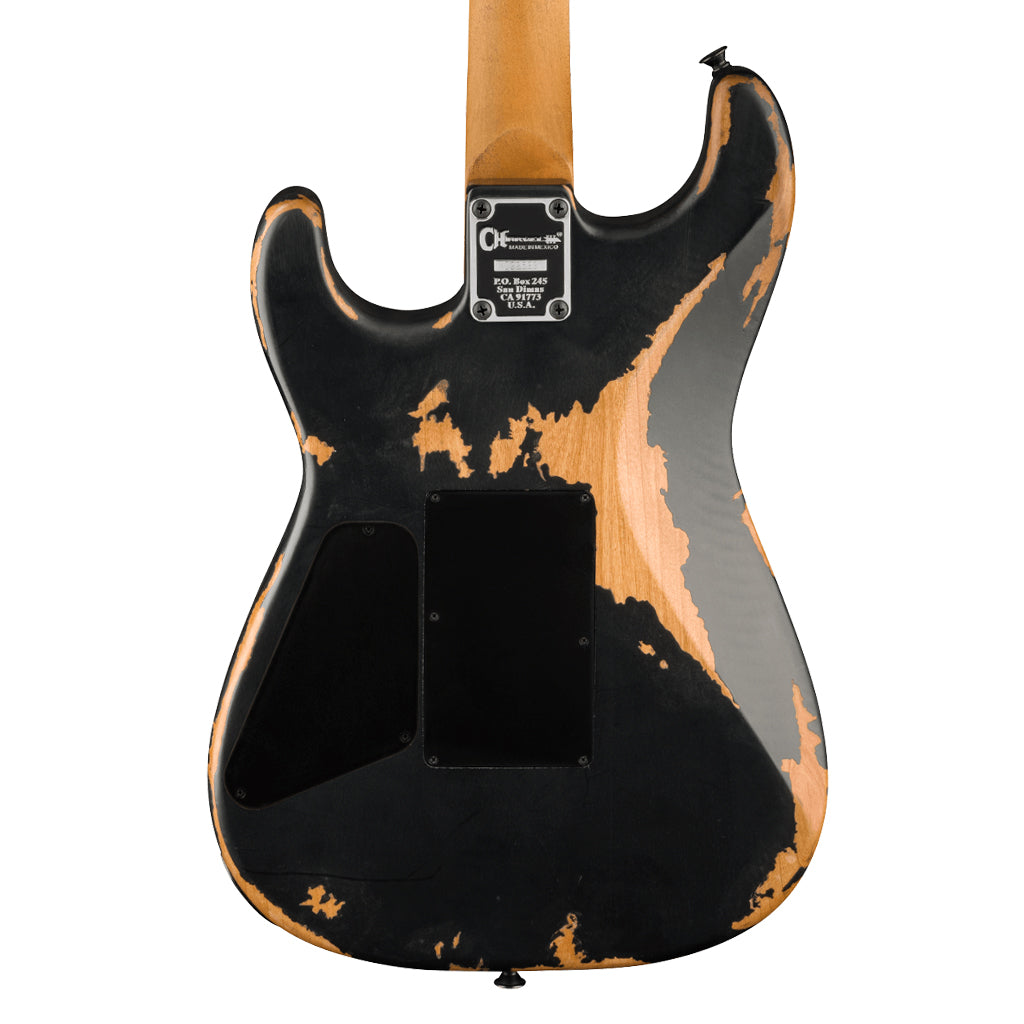 Charvel Pro-Mod Relic San Dimas Style 1 HH FR PF Electric Guitar - Weathered Black (122)