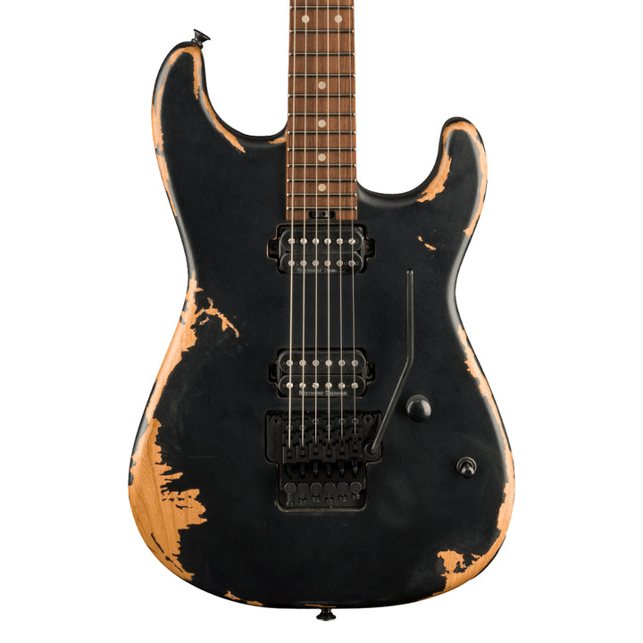 Charvel Pro-Mod Relic San Dimas Style 1 HH FR PF Electric Guitar - Weathered Black (122)