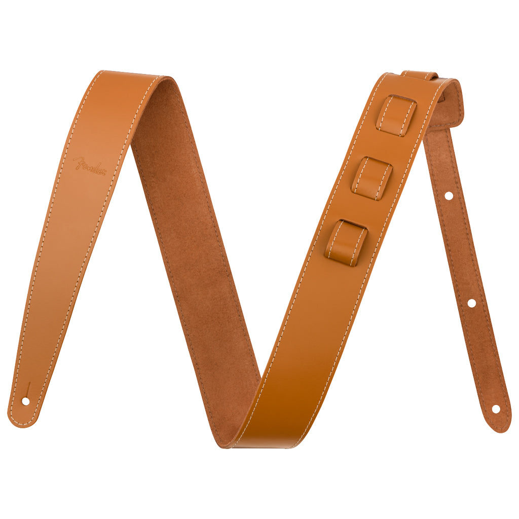 Fender 2" Essentials Leather Strap - Tan