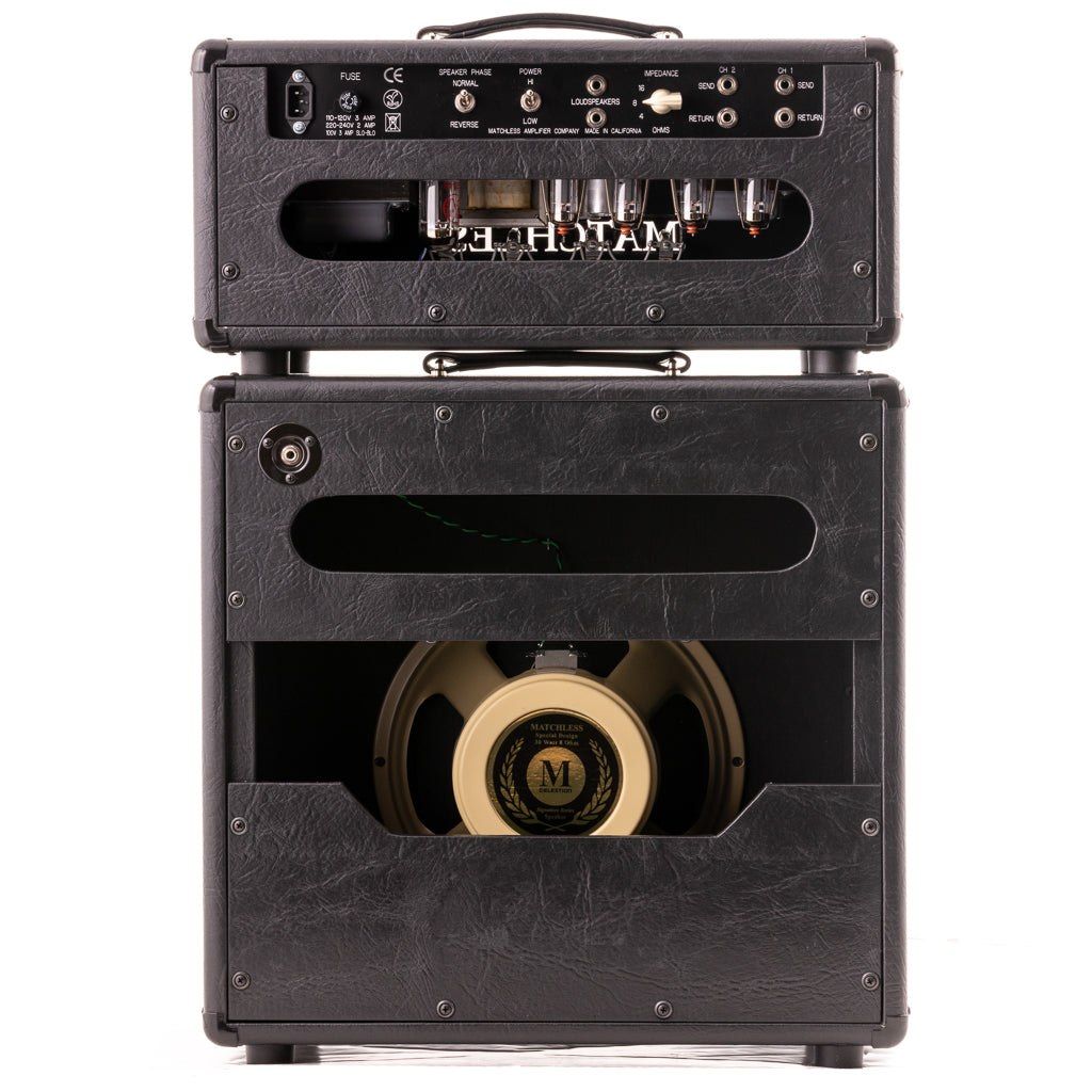 Matchless HC-30 Head & ESS 1x12 Cabinet - Black / Silver Grille