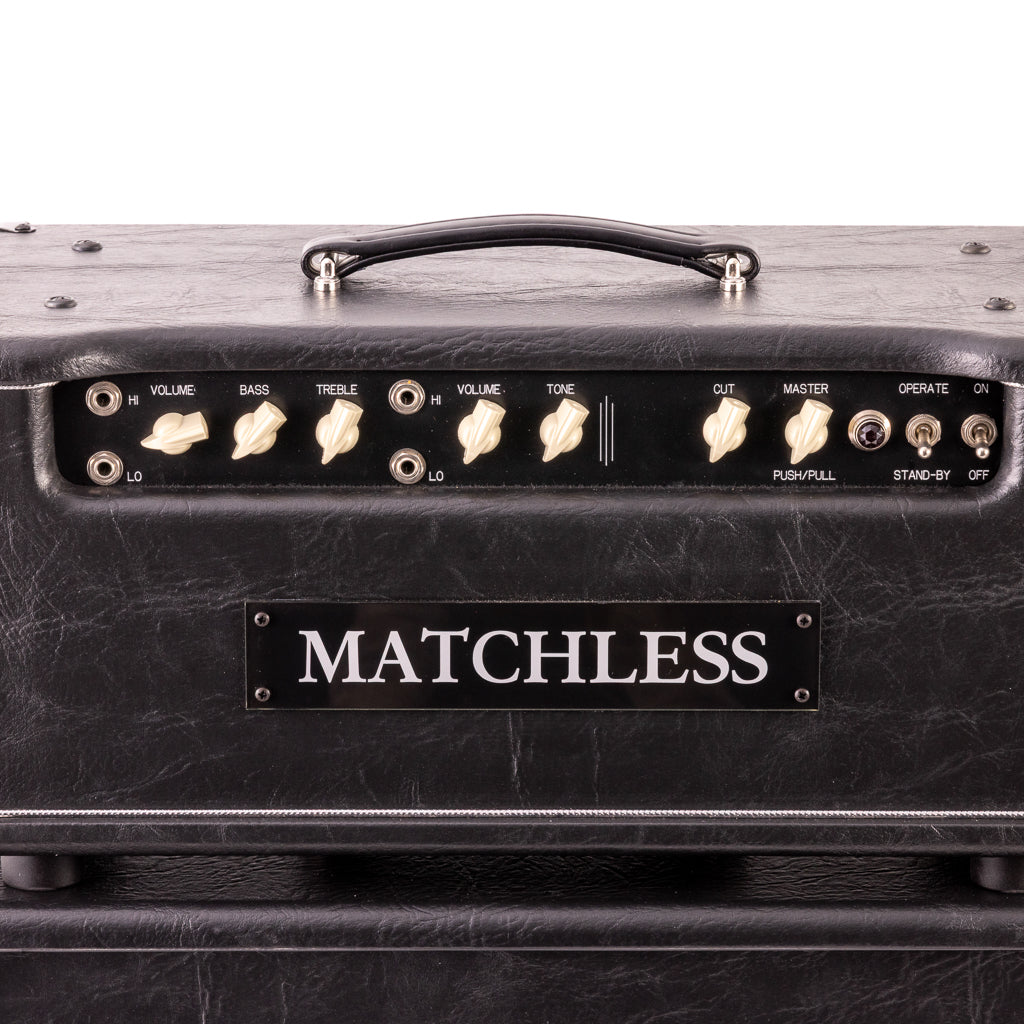 Matchless HC-30 Head & ESS 1x12 Cabinet - Black / Silver Grille