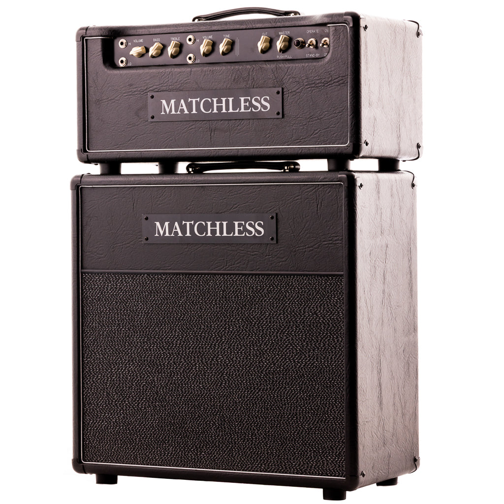 Matchless HC-30 Head & ESS 1x12 Cabinet - Black / Silver Grille