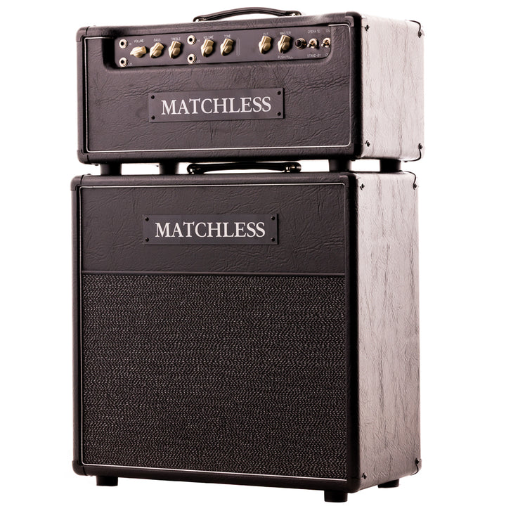 Matchless HC-30 Head & ESS 1x12 Cabinet - Black / Silver Grille