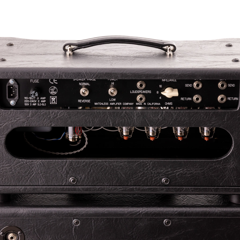 Matchless HC-30 Head & ESS 1x12 Cabinet - Black / Silver Grille