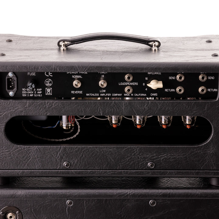 Matchless HC-30 Head & ESS 1x12 Cabinet - Black / Silver Grille