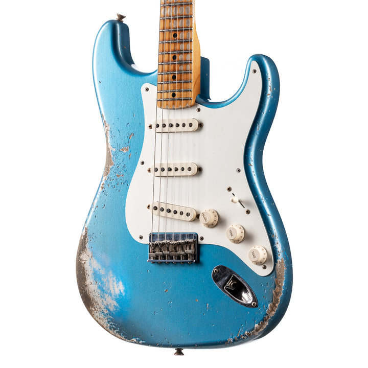 Fender Custom Shop 1956 Hardtail Stratocaster Heavy Relic - Super Aged Lake Placid Blue (184)