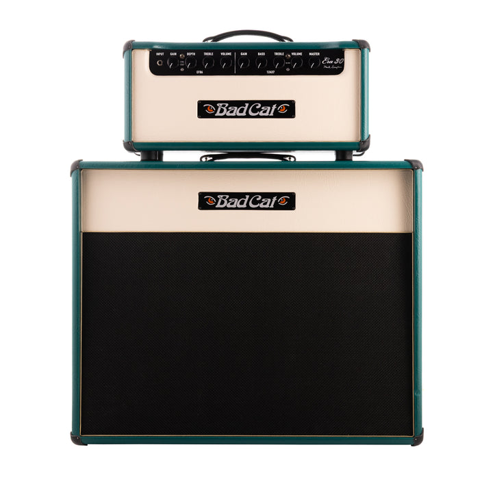 Bad Cat Mark Sampson Era 30 Head & 2x12 Ear 30 Cabinet - Emerald Green/Cream Face