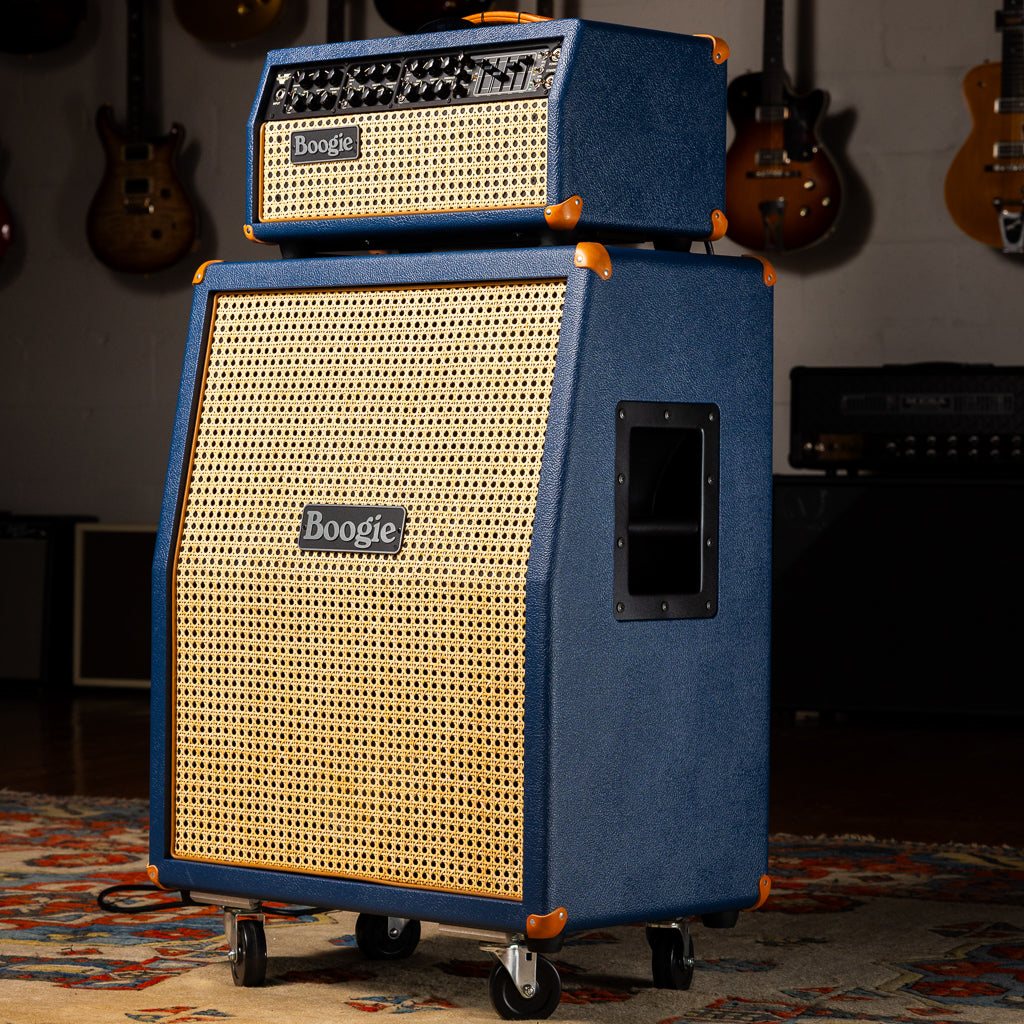 Mesa Boogie Mark VII Head and 2x12 Rectifier Vertical Cab - Blue Bronco with Wicker Grill