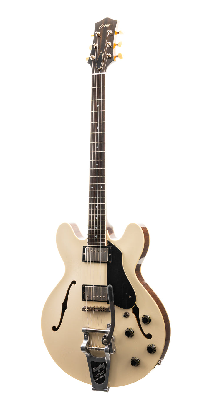 Collings I-30 LC with Bigsby, Humbuckers - Aged Olympic White (857)