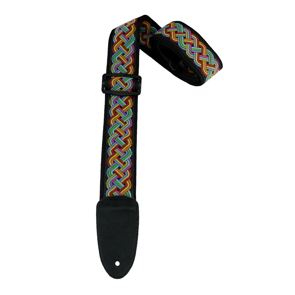 Henry Heller 2" Deluxe Jacquard Strap with Tri Glide Nylon Backing - Multi-Color