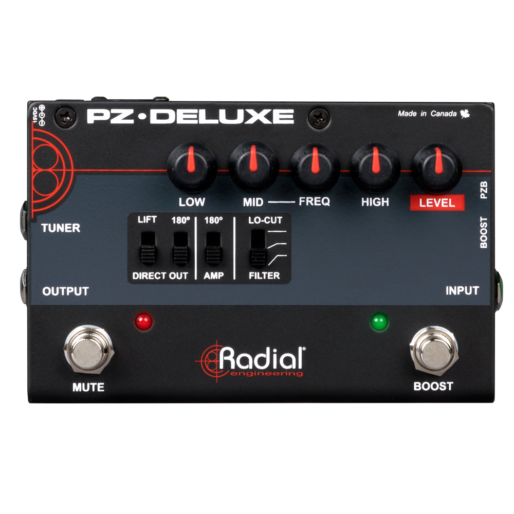 Radial Tonebone PZ-Deluxe 1-channel Preamp and DI for Acoustic Guitar