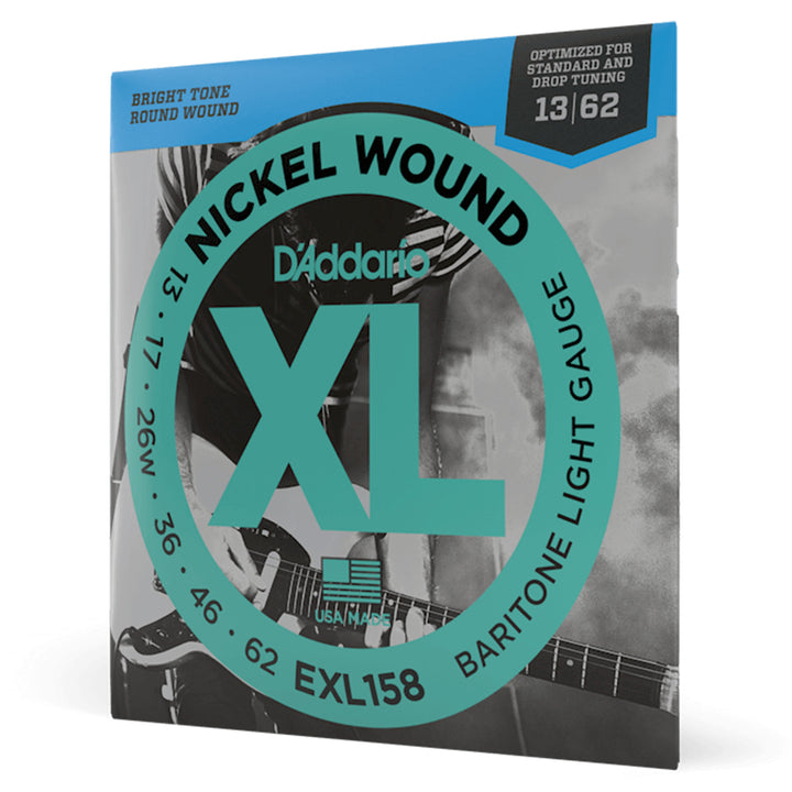 D'Addario EXL158 Nickel Wound Electric Strings - .013-.062 Light Baritone
